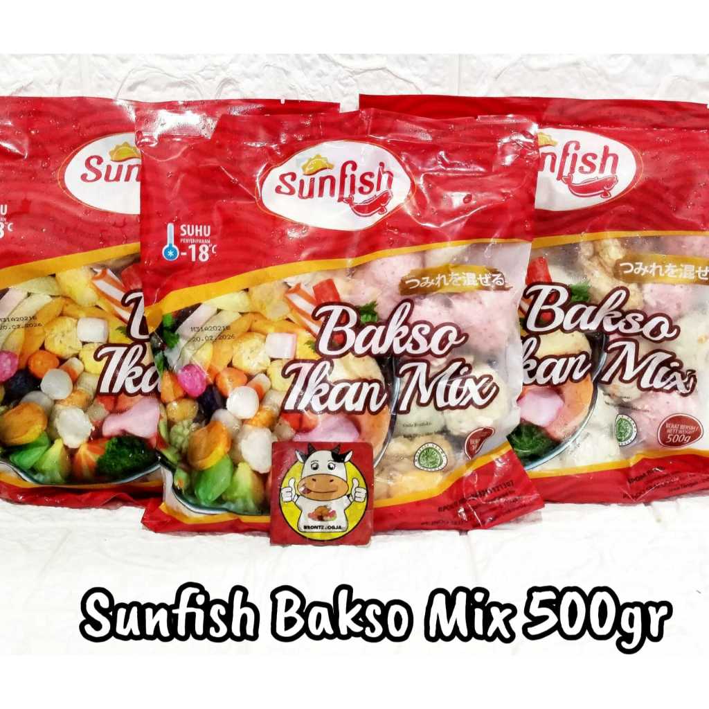 

SUNFISH BAKSO MIX 500GR-FROZEN FOOD-BRONTZ JOGJA