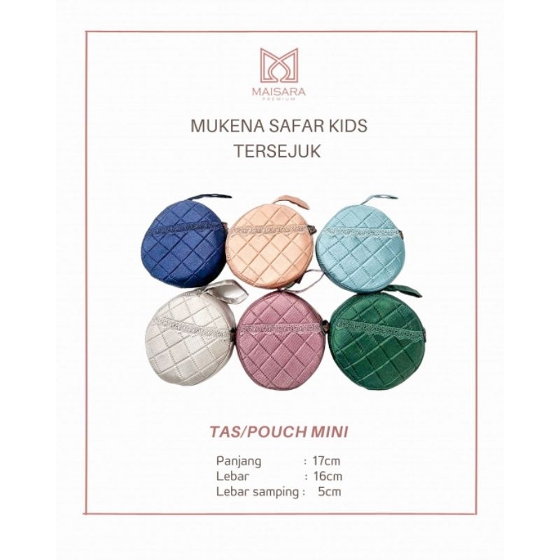 Mukena Maisara Premium Safar Kids Warna Sereen
