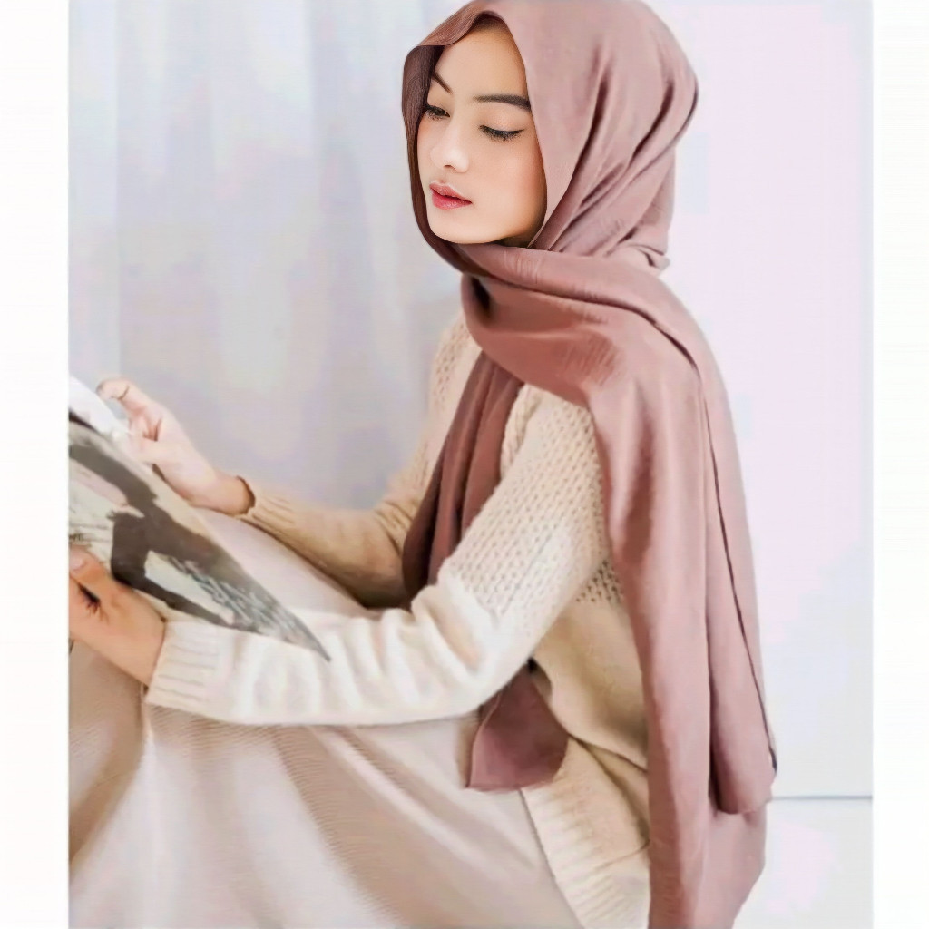 Pashmina Crinkle Airflow Premium 180×75 | Pashmina Crinkle AIRFLOW Cotton Shawl Premium | Pashmina