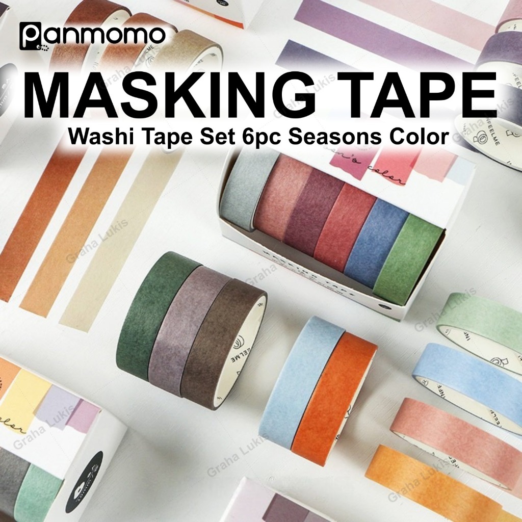 

Washi Tape Set 6pc Seasons Color - Masking Tape