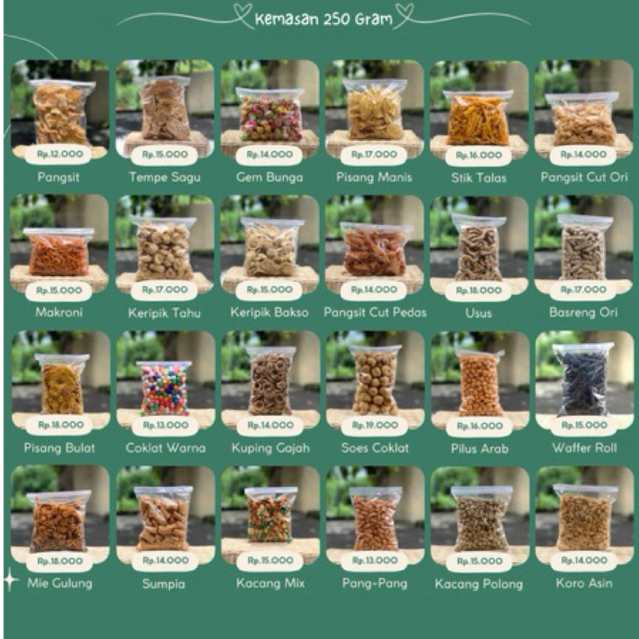 

cemilan lebaran serba 250gram