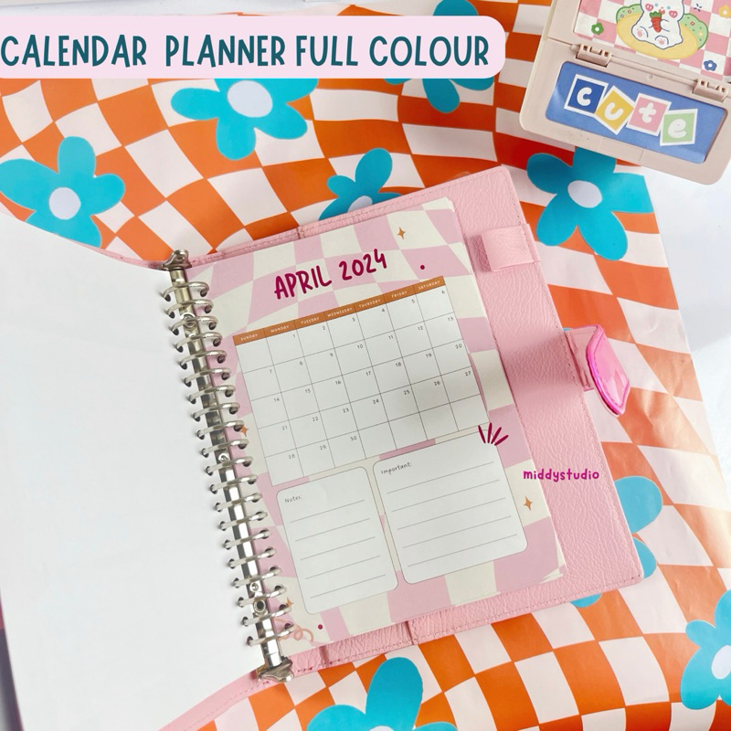 

ISI BINDER CALENDAR PLANNER COLOURFULL PINK 20r,26r - A5/B5 READY STOCK