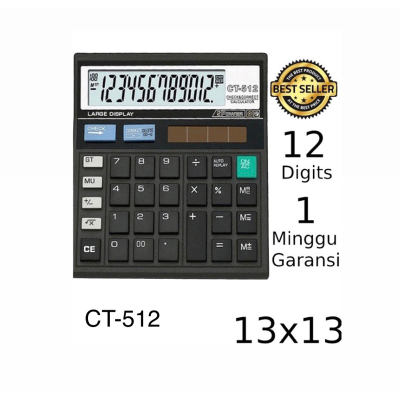 

Kalkulator CITIZEN 12 Digit - Calculator Check Dual Two 2 Power