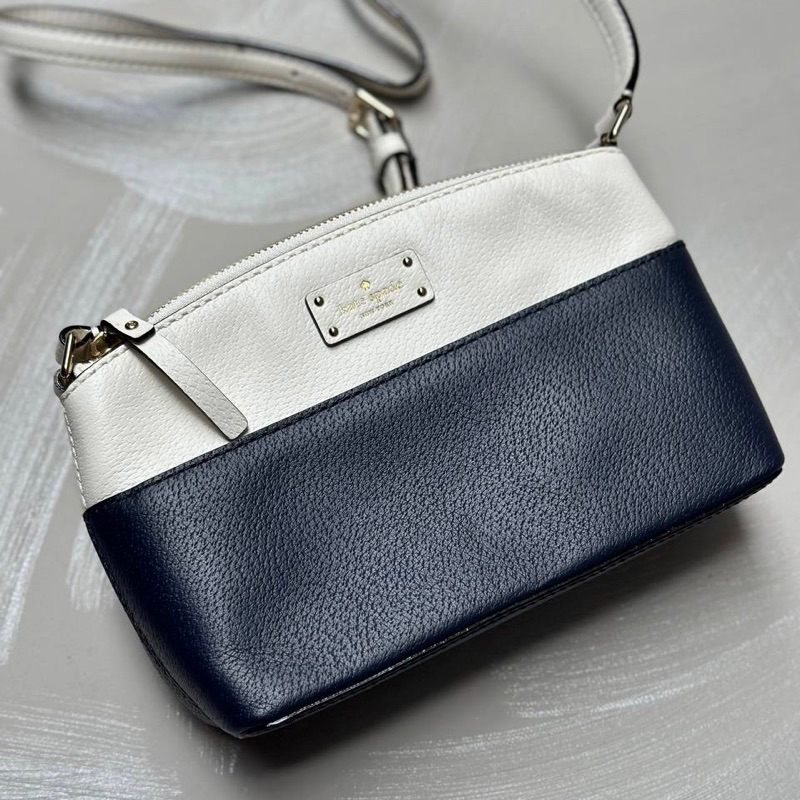 Original Kate Spade KS Millie Grove Street Crossbody Bag Color: Offshore Navy / Cement