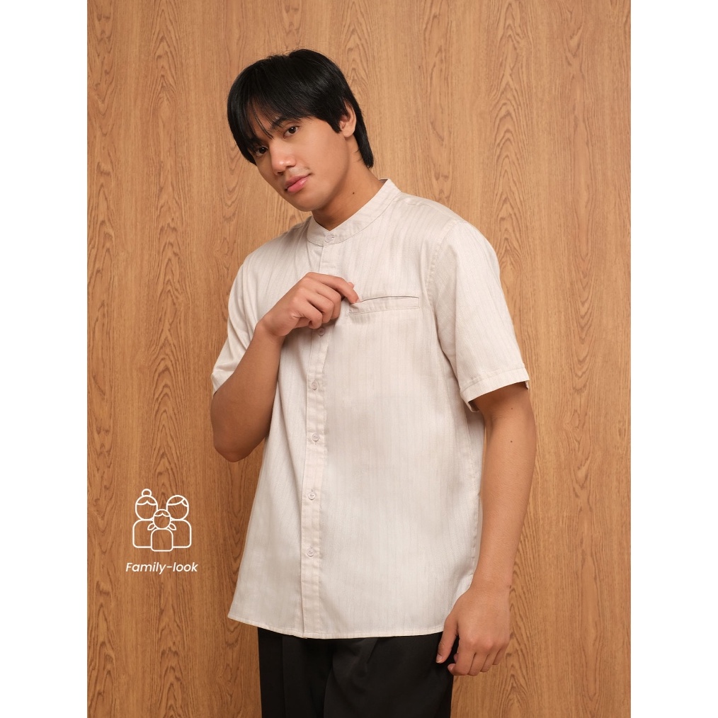 ART C63Y THENBLANK  Men Prime Shirt Short Sleeve Kemeja Koko Pria