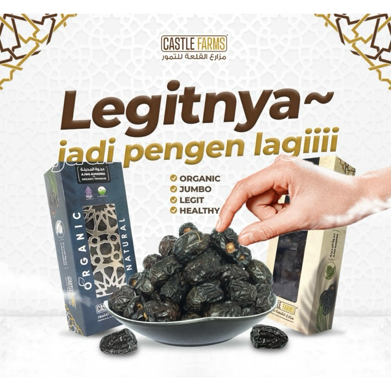 

Castel Farms Kurma Ajwa Organik Premium 70gr
