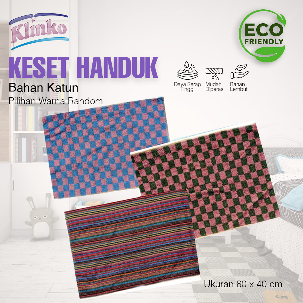 Tchome Keset Kaki Handuk Kamar Mandi Keset Pintu Keset rumah Klinko