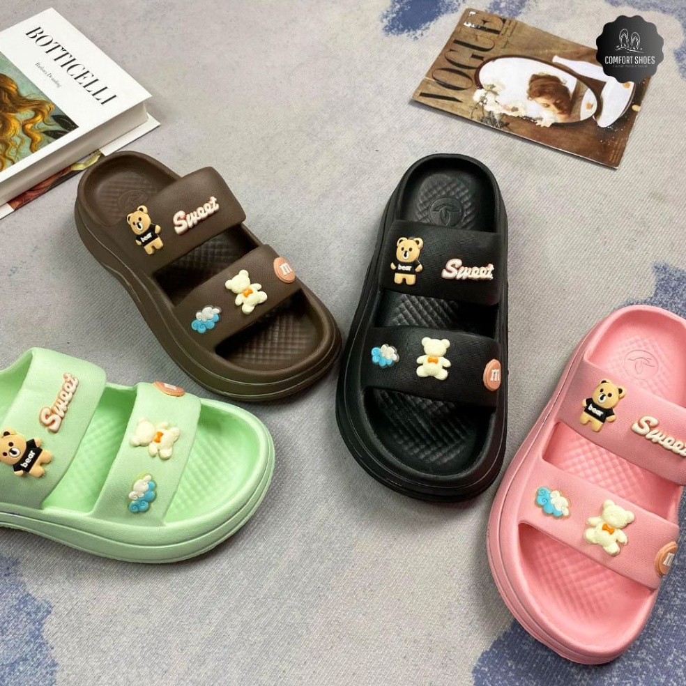 Best Seller COLLIN SENDAL WANITA DEWASA BEAR ANTI SLIP B7816C