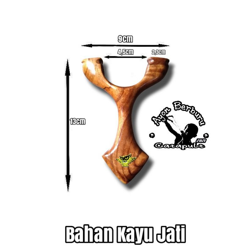 Ketapel OTT dari bahan kayu JATI/Ayon Catapult