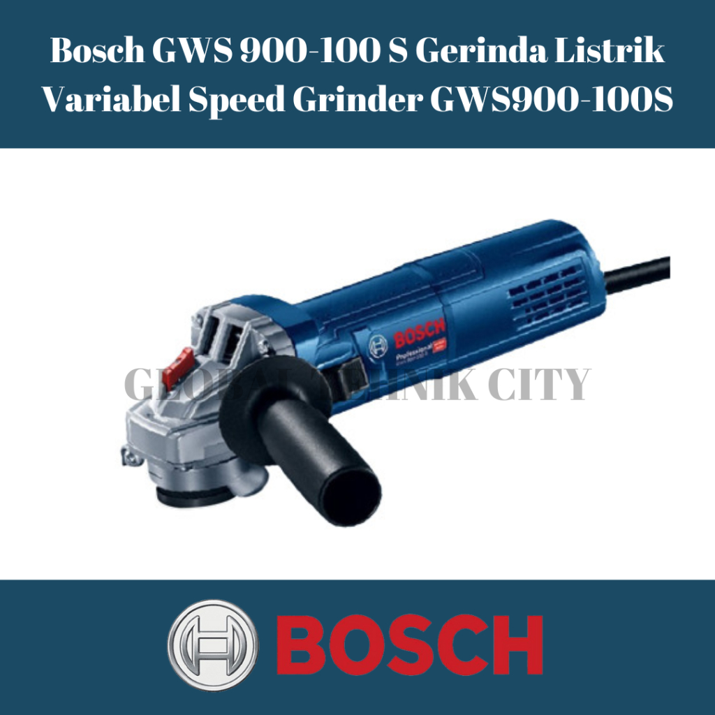 Bosch GWS 900-100 S Gerinda Listrik Variabel Speed Grinder GWS900-100S