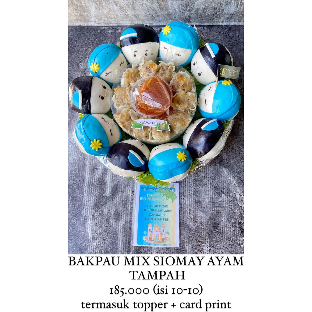 

Bakpau Mix Siomay Ayam / Choipan Tampah - Hampers Idul Fitri / Lebaran