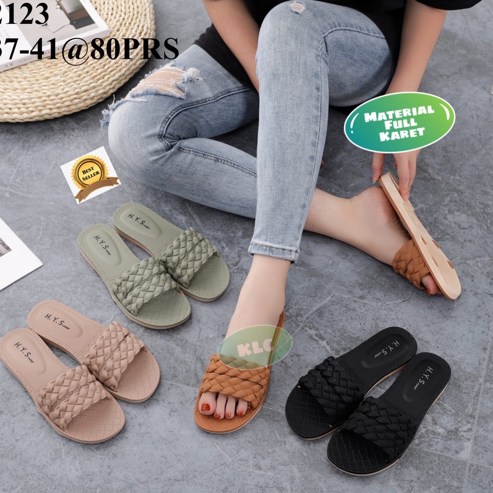 CHEKOUT SANDAL JELLY WANITA SANDAL KARET PEREMPUAN TERBARU 2123 BALANCE DAN 2132 HYS