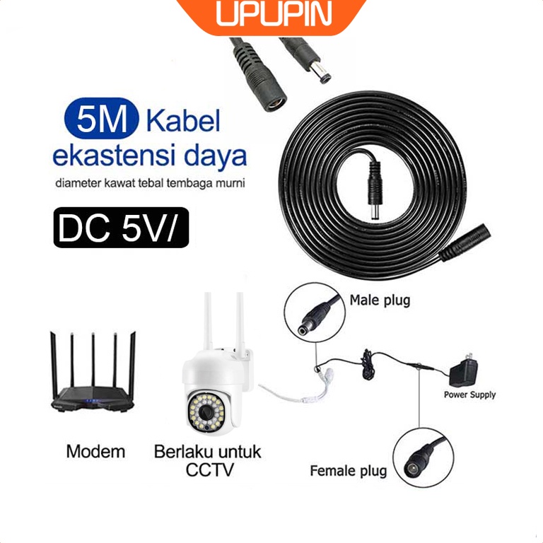 RECOMENDED Kamera CCTV Kabel Listrik Yang Diperpanjang 5V12V Kabel Extension CCTV Ip Camera