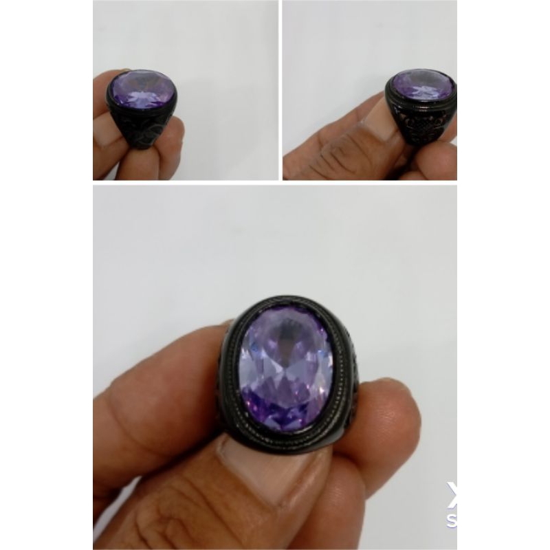 Fermata diamond ring titanium hitam