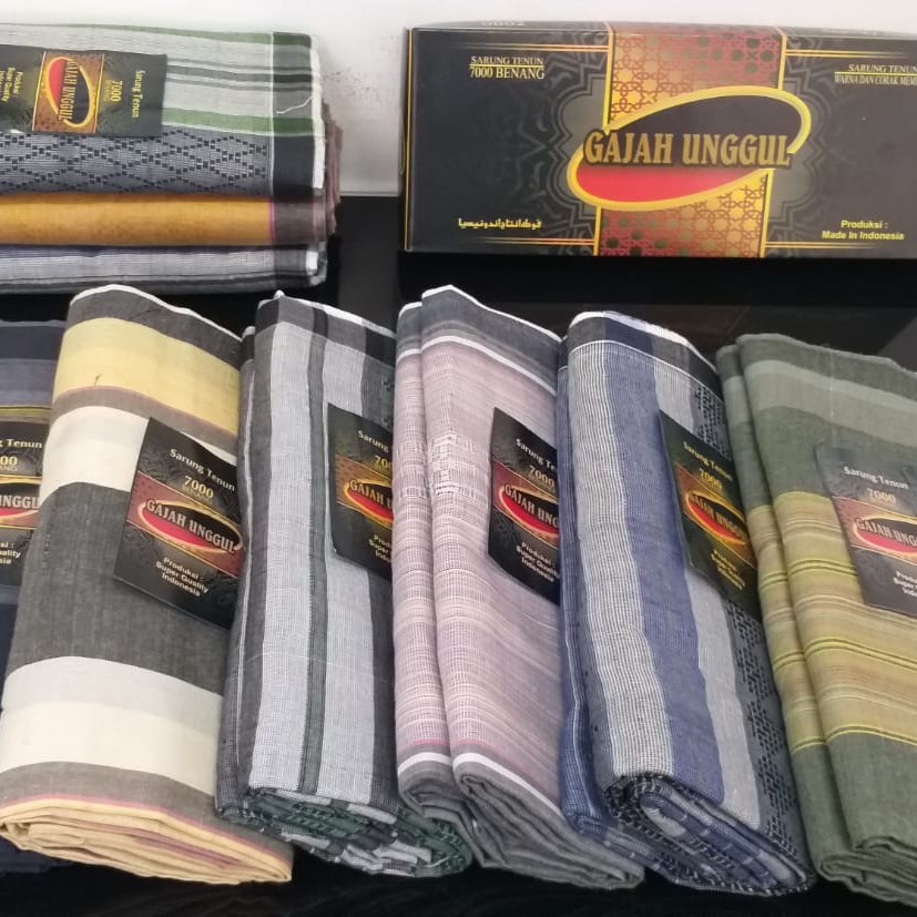 PREMIUM SARUNG GAJAH UNGGUL DEWASA 7000 BENANG UNTUK DEWASA SARUNG GAJAH UNGGUL TENUN DOBY 7000