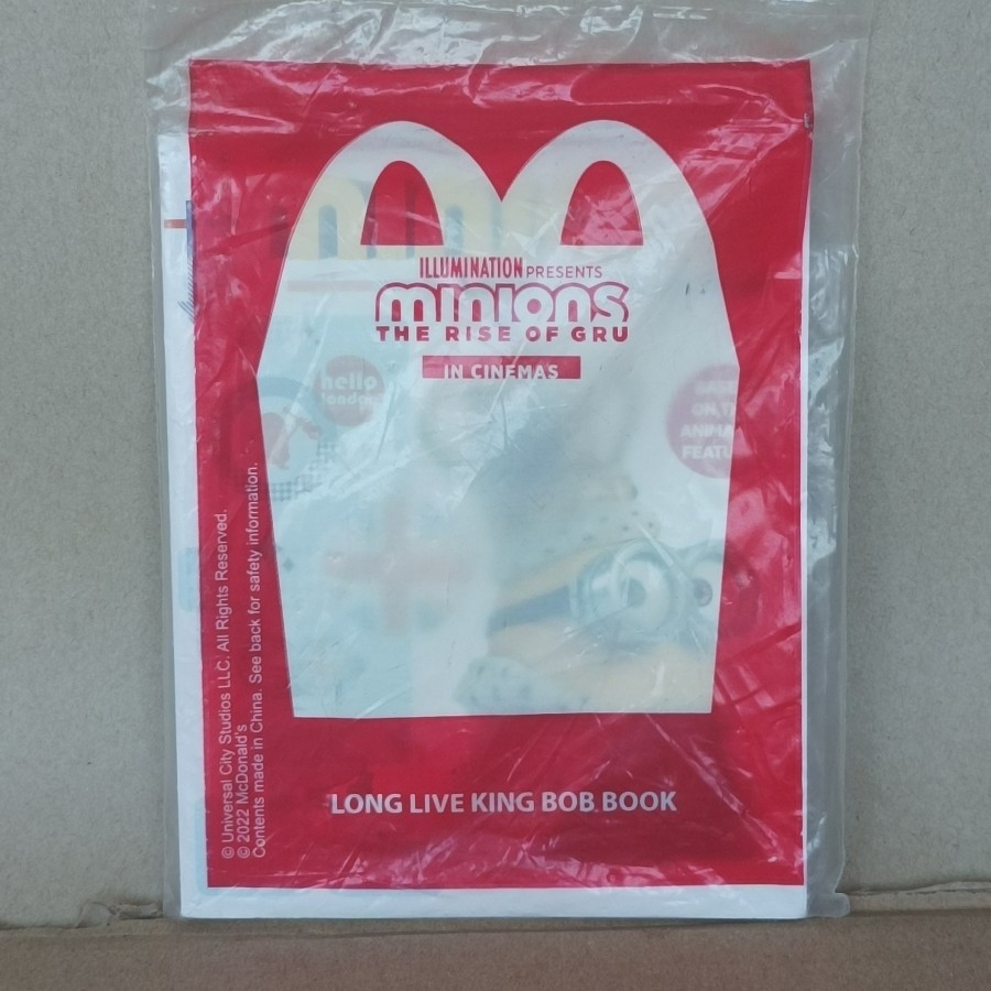 Buku Cerita Minion Long Live King Bob Book -Mc Donald 2022 - Segel