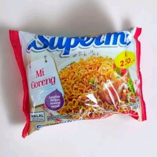 Supermi mie Goreng/ mi instan / mie goreng