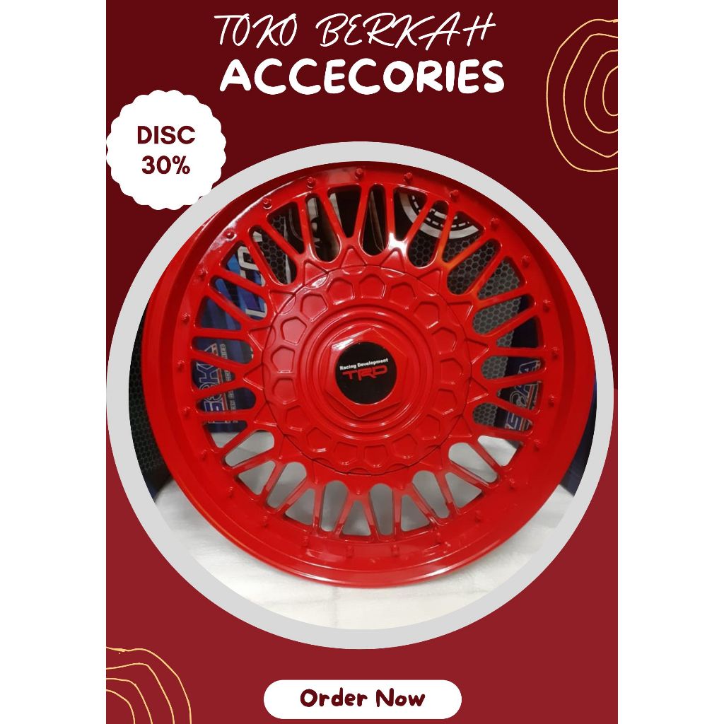 Tutup Dop Velg Mobil Ring 13 - Dop Velg Kaleng Mobil Ring 13 - Dop Velg Mobil Ring 13 - 1 SET DOP RO