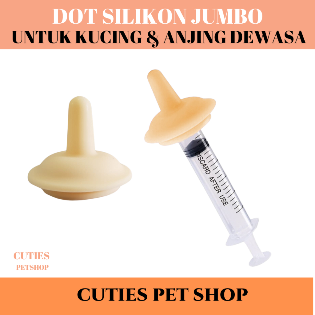 DOT SILIKON JUMBO UNTUK ANJING DAN KUCING DEWASA/DOT LEMBUT DAN LENTUR