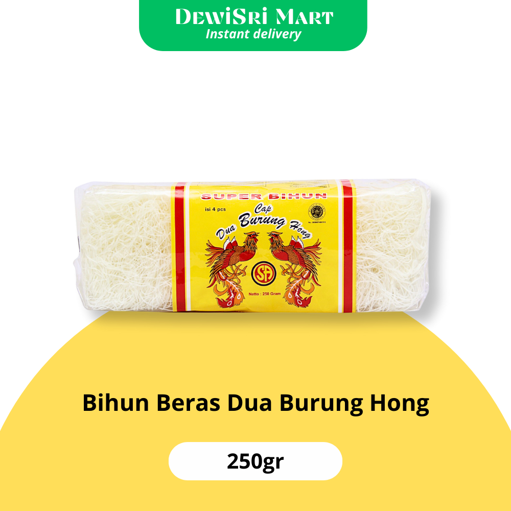 

Bihun Beras dua burung hong 250gr - Dewi Sri Mart