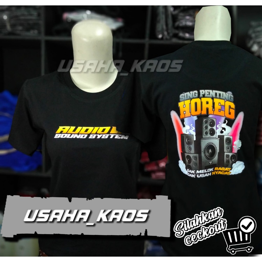 KAOS ANAK OPERATOR SOUND SENG PENTING HOREG WARNA HITAM / KAOS SOUND SYSTEM / KAOS ANAK / KAOS AUDIO