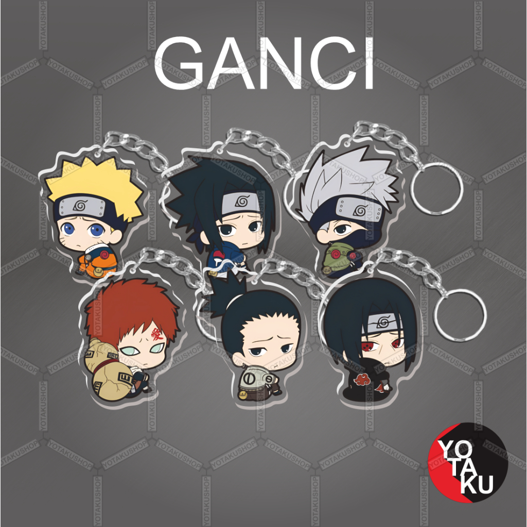 Gantungan Kunci Ganci Anime Akrilik NARUTO Seri 6 Sasuke Itachi YOTAKUSHOP