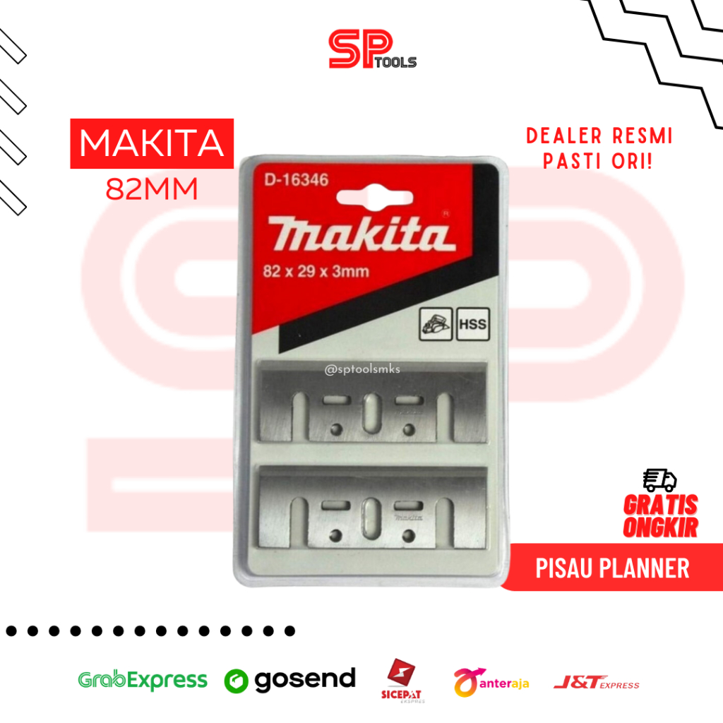 PISAU MATA KETAM PLANER PLANNER BLADE SERUT MAKITA 82MM HSS ORIGINAL