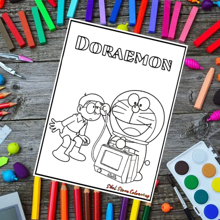 

Kertas Mewarnai Gambar Anak Tema Doraemon V1 / Kertas Gambar (16 Lembar)