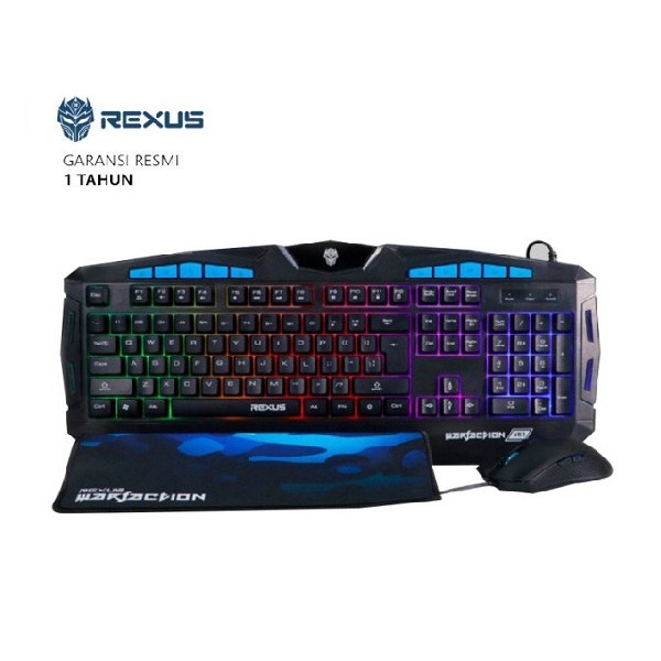 Keyboard + Mouse GAMING REXUS VR1 Warfaction
