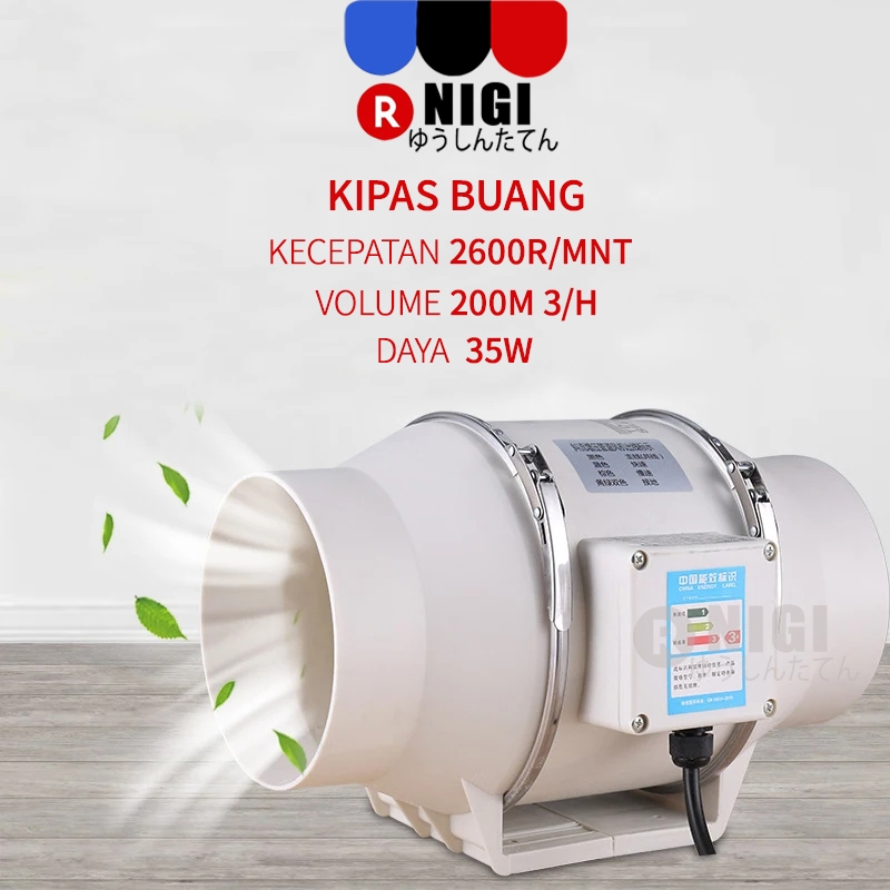 NIGI 4 Inch Exhaust Fan Booster Fan Wall Duct mini Inline Exhaust Blower