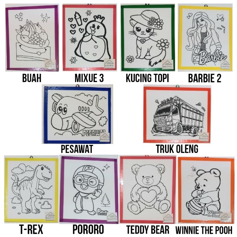 

GABUS LUKIS DENGAN LIST | STEROFOAM MEWARNAI #4