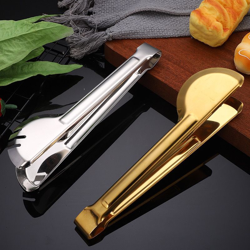 Food Clip Stainless Steel / Capit Makanan Tongs Gold Stainless Capitan Makanan / Capitan Kue / Penje