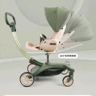 Floweryid Baobaohao V21 Stroller Baby Up To 50 Kg Stroller Kursi Makan Bayi