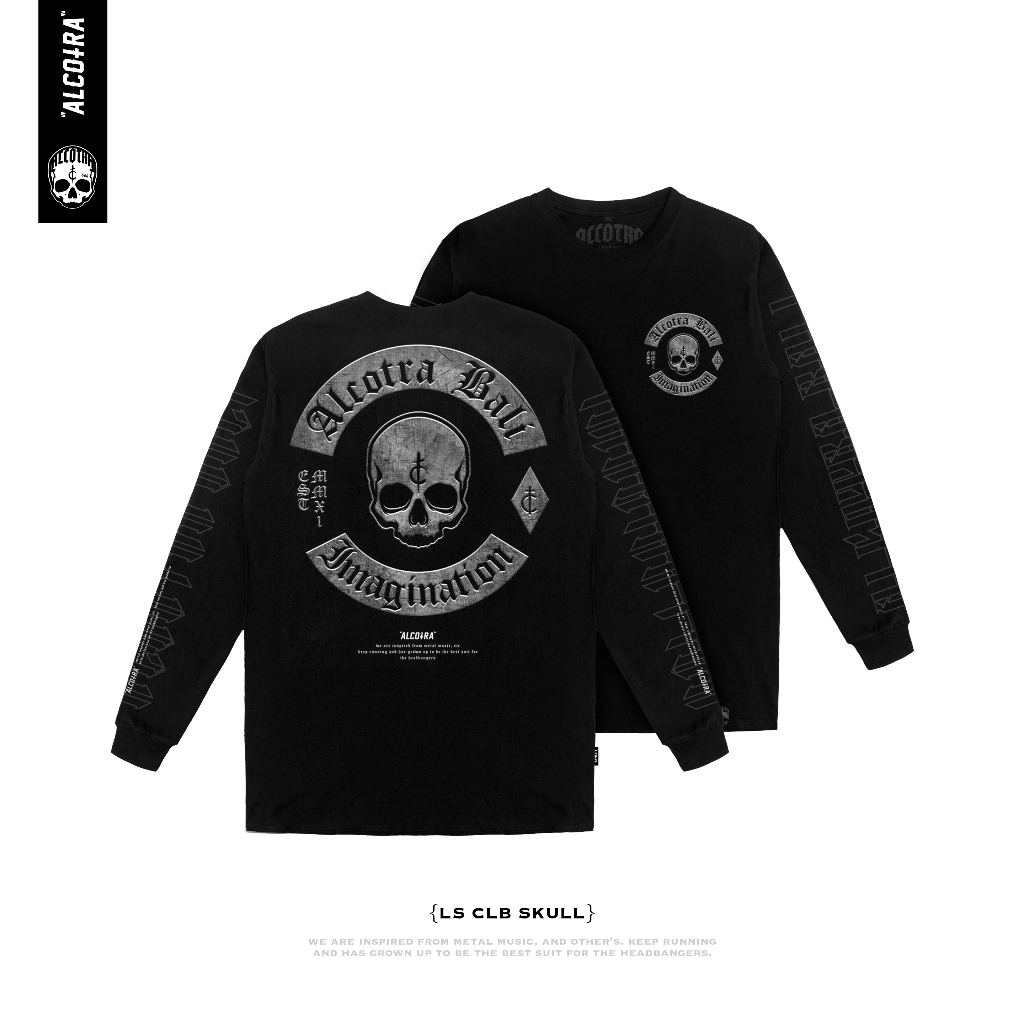 LS CLB SKULL // LONGSLEEVE CLB SKULL // KAOS LENGAN PANJANG ALCOTRA