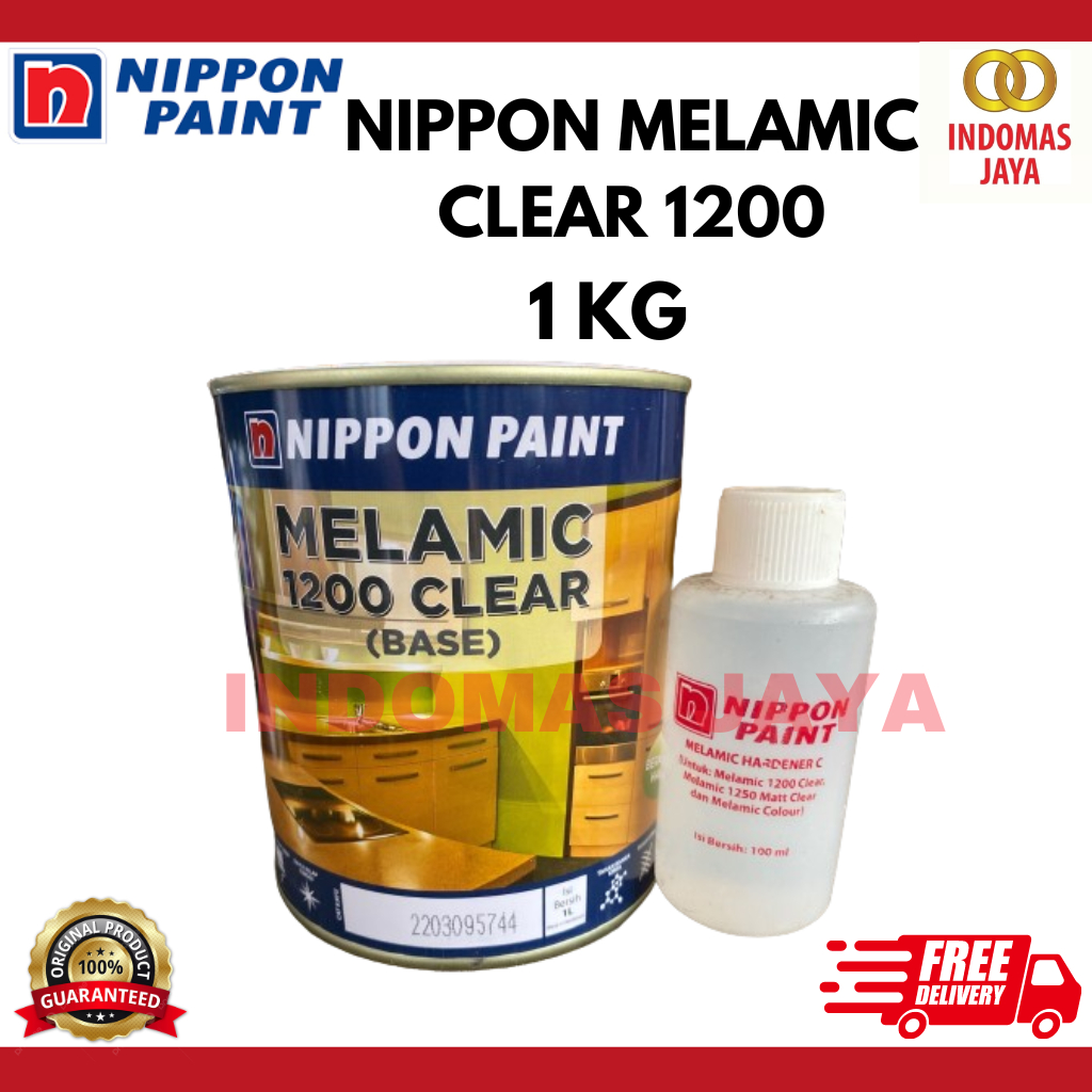 NIPPON MELAMIC CLEAR 1200 1 LITER VERNIS KAYU NIPPON PAINT