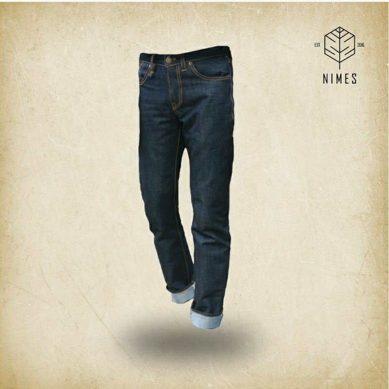 NIMES JEANS - Artikel Djalu Jeans | Celana Denim Jeans Acc Selvedge 15oz Raw Denim Murah Kaku