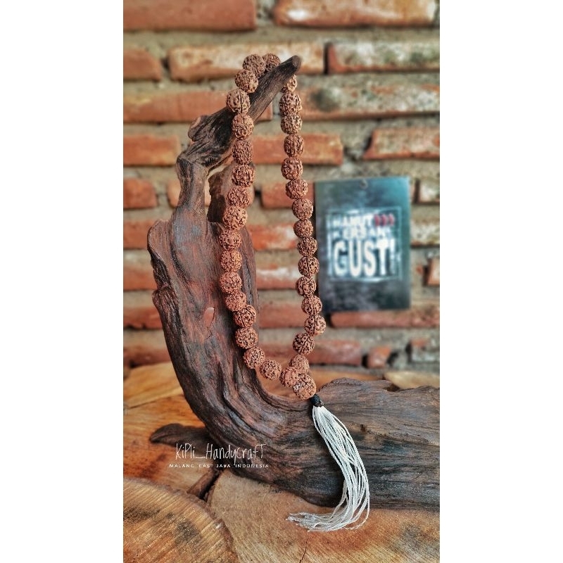 Tasbih Rudraksha | Biji Genitri | Tasbih Muslim | Tasbih 33 | Bahan alami