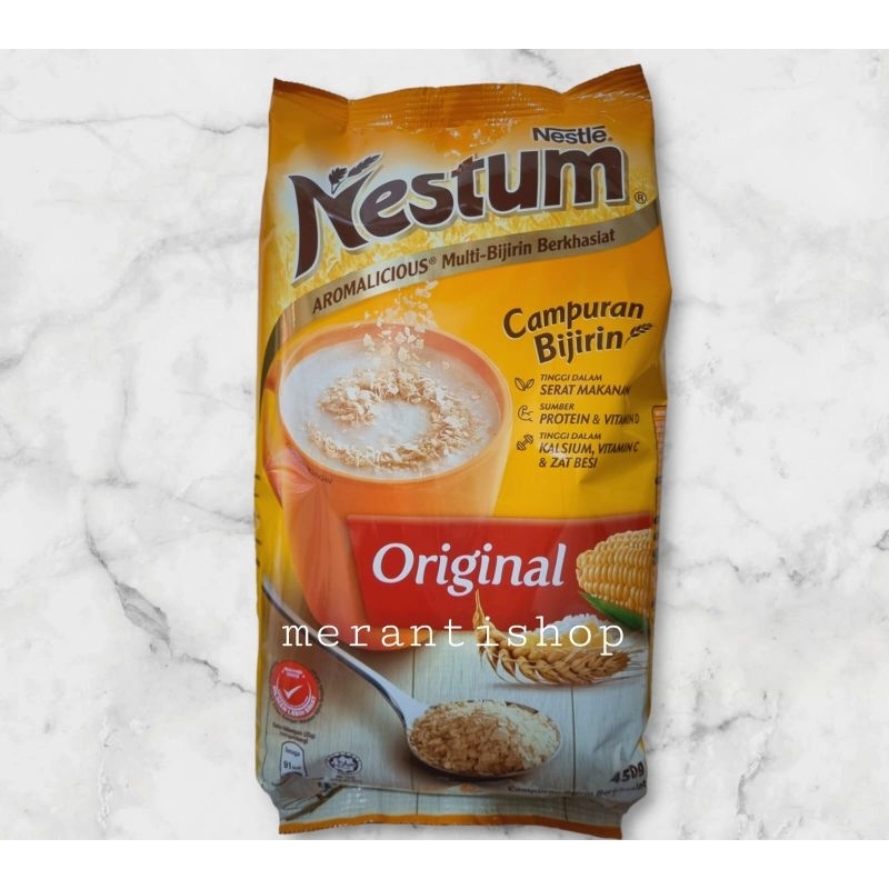 

NESTUM ORIGINAL MALAYSIA 450 GRAM / Sereal / Cereal /Oat / Nestum 450gram / Nestum 450gr / Nestle Campuran Bijiran