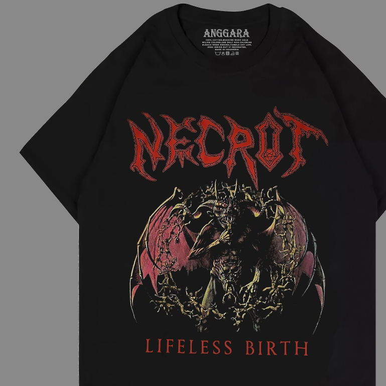 NECROT LIFELESS BIRTH / KAOS BAND NECROT / KAOS MUSIK DISTRO TERLARIS / KAOS BAND PUNK METAL