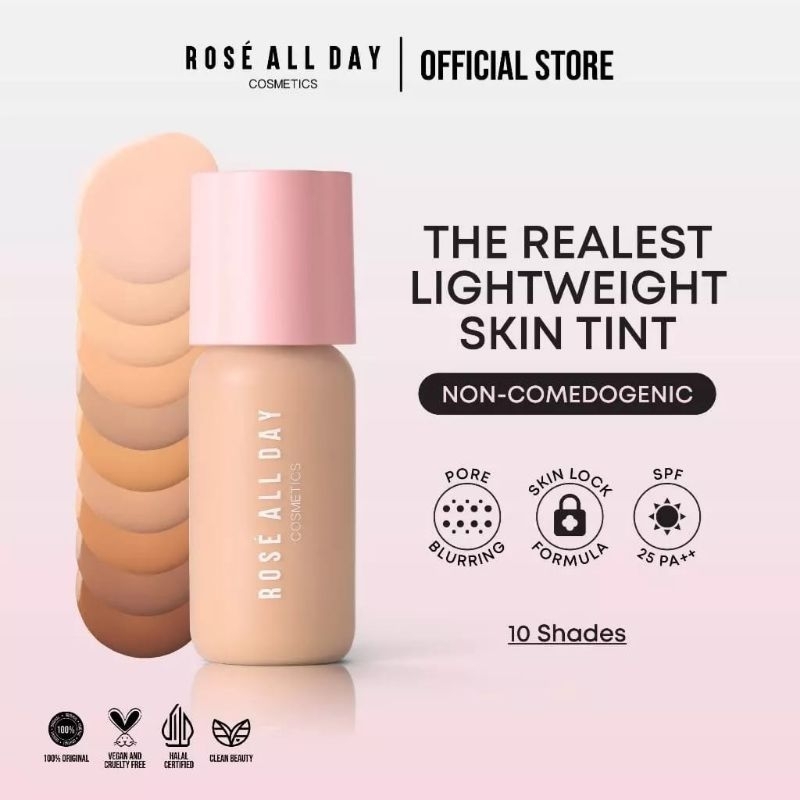 ROSE ALL DAY - Rose All Day - rose all day - Rose All Day The Realest Lightweight Skin Tint SPF 30 P