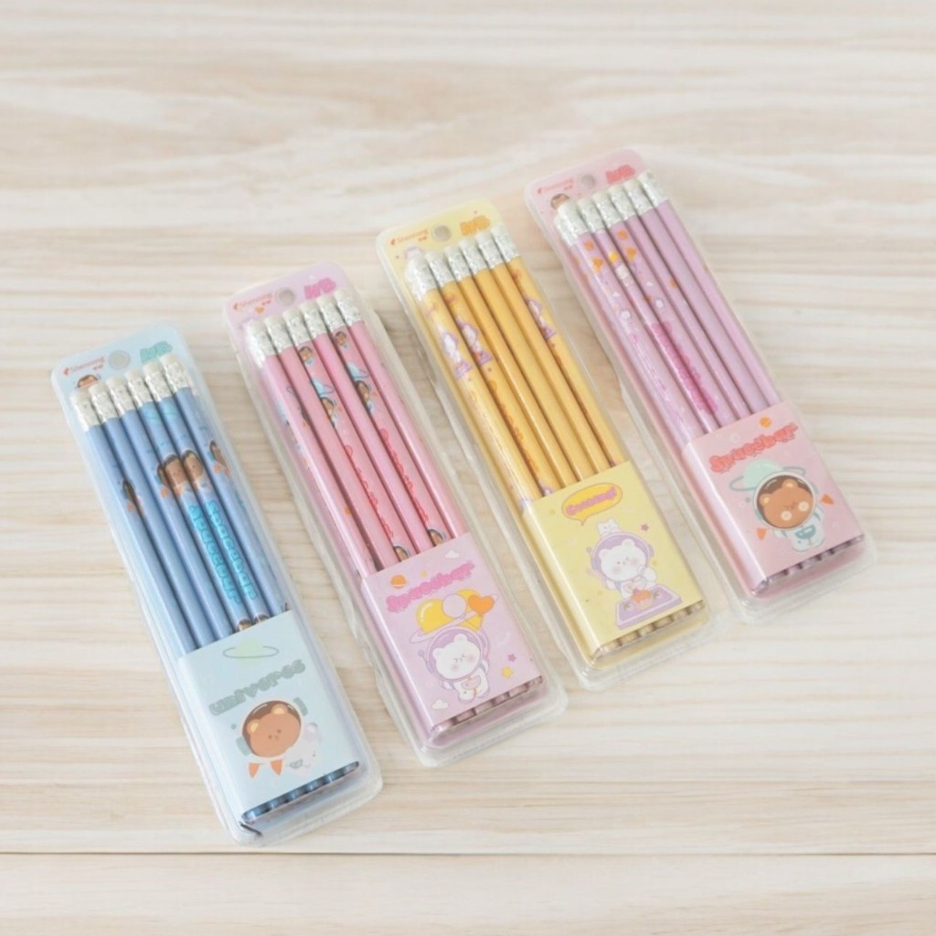 

PENSIL SET MERMAID UNICORN ASTRONOT / SET PENSIL LUCU / PENSIL 1 LUSIN