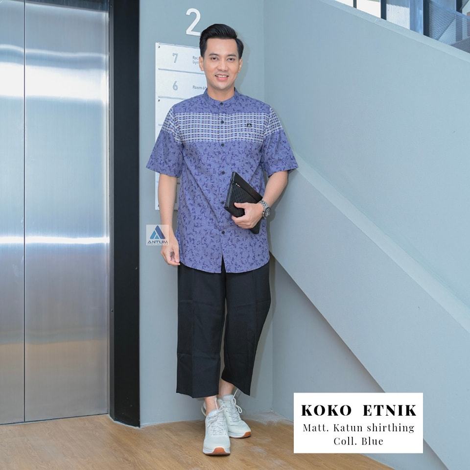 Kemko Etnic by Antum Moslem Wear Kemeja Koko Pria