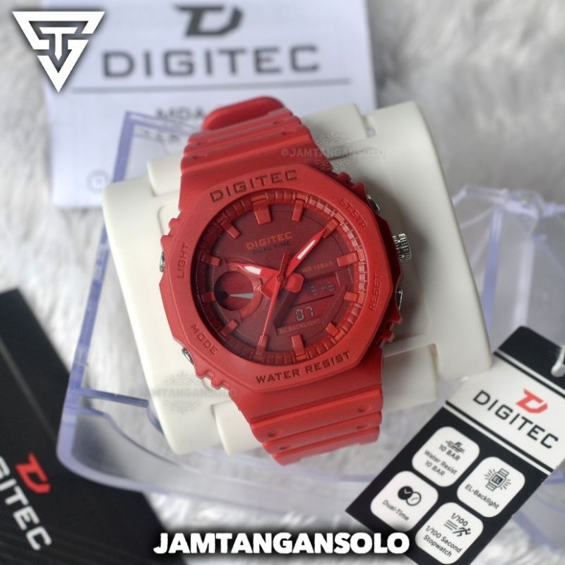 JAM TANGAN DIGITEC GA 2100 ORIGINAL WATER RESIST ANALOG DIGITAL  UNISEX PRIA WANITA  HUJAN BERENANG 