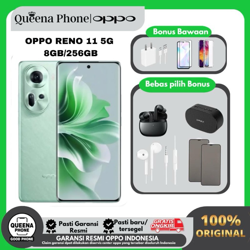 OPPO RENO 11 5G RAM 8GB ROM 256GB & OPPO RENO 11F 5G RAM 8GB ROM 256GB ORIGINAL 100% GARANSI RESMI O