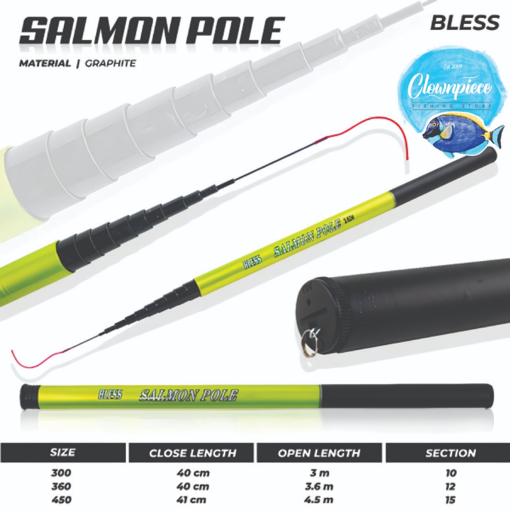Joran Tegek Bless Salmon Pole / Joran Pancing Bless Salmon Pole / Joran Tegek Pancing Salmon Pole / 