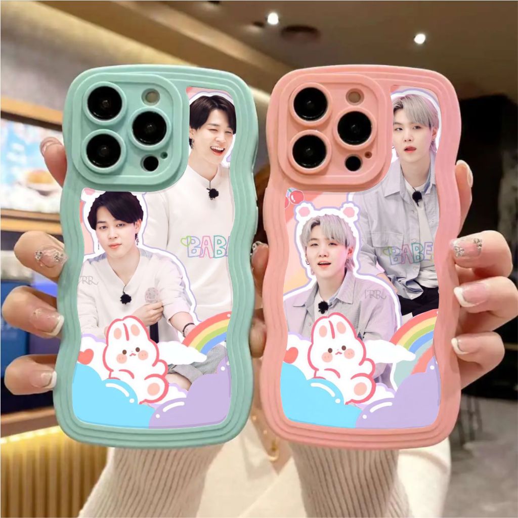 [CLYK BTSWAVE C] softcase gelombang candy wave untuk alltype hp silikon BTS RM, J-Hope, Suga, Jin, V