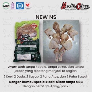 

RB HEALTI CIKEN HEALTHY CHICKEN AYAM SEHAT PROBIOTIK - AYAM MARINASI NON MSG 1kg