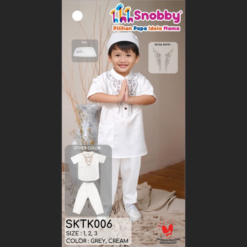 Snobby Baby Stelan Baju Koko Anak Bahan Lembut
