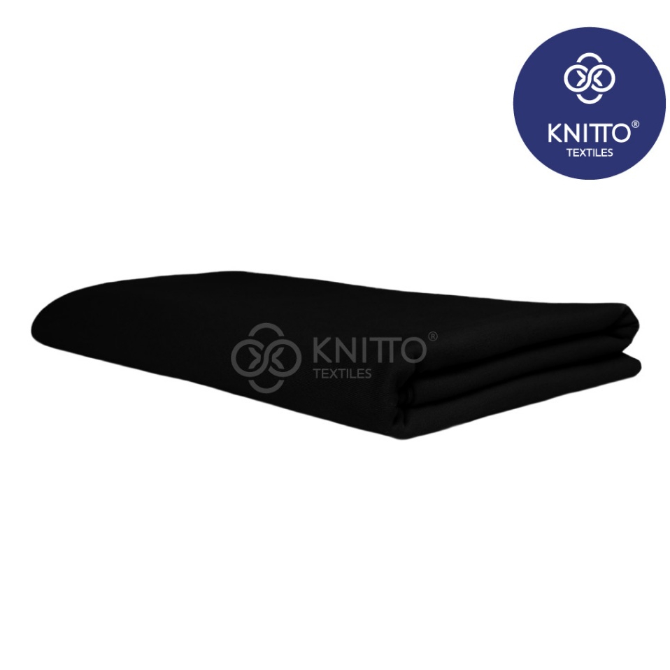 KAIN COTTON COMBED 24S HITAM SULFUR ( BAHAN KAOS ) - KNITTO