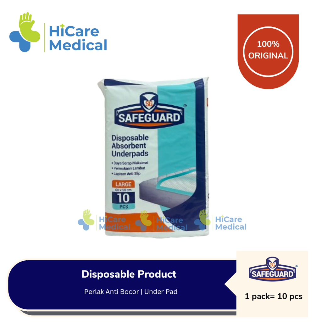 Underpad Safeguard 60x90 / Alas Perlak Popok Dewasa